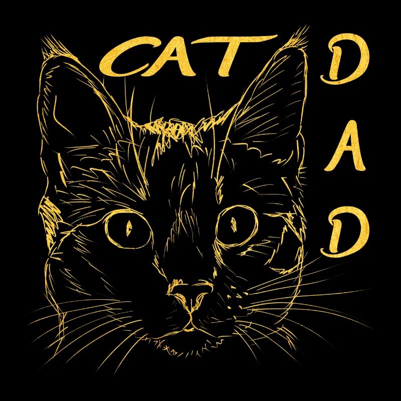 Cat Dad - Cat Father - Cat Head