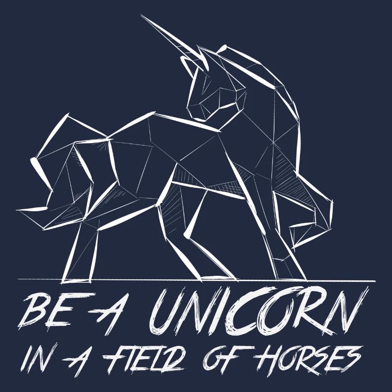 Sei ein Einhorn unter Pferden!