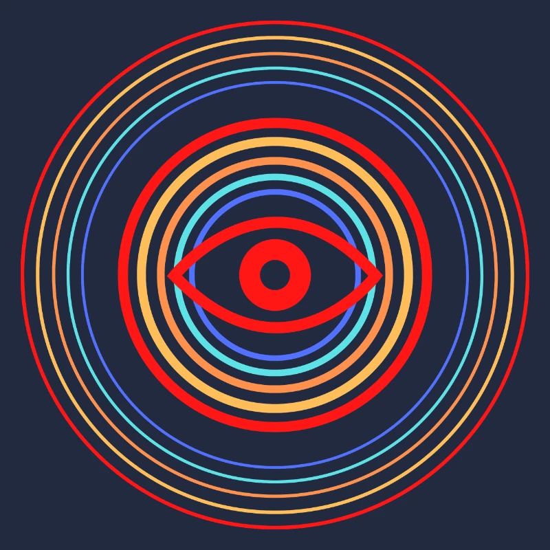 Œil Rouge dans Cercles