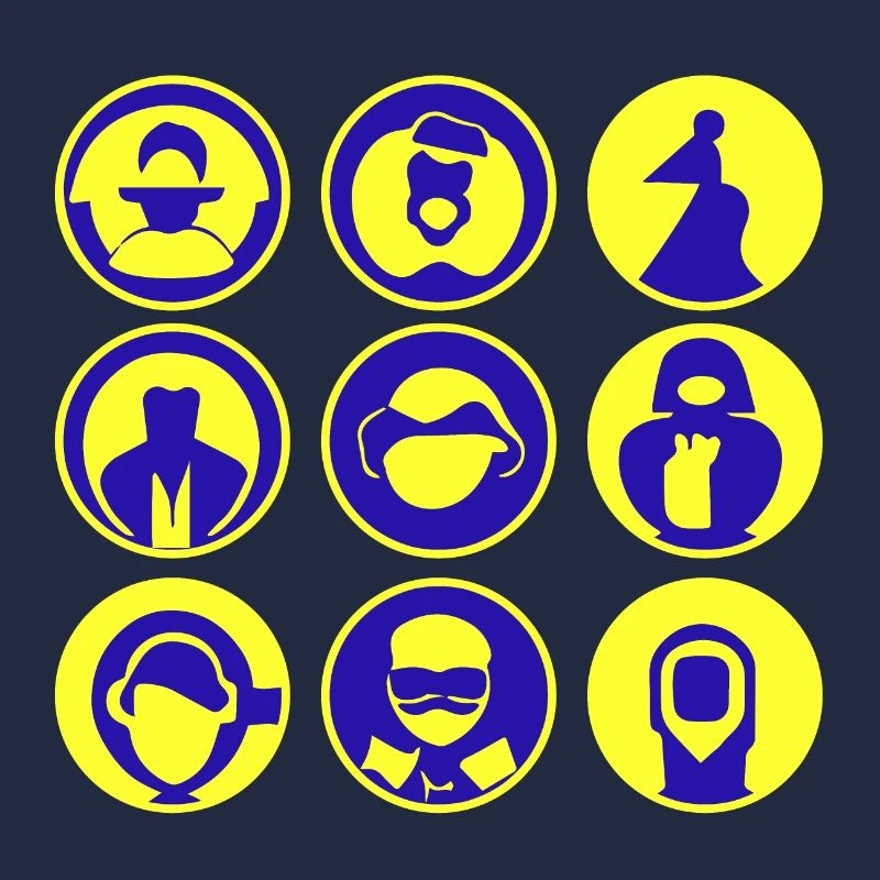 Abstract Faces / Figures, Vector Art, Head