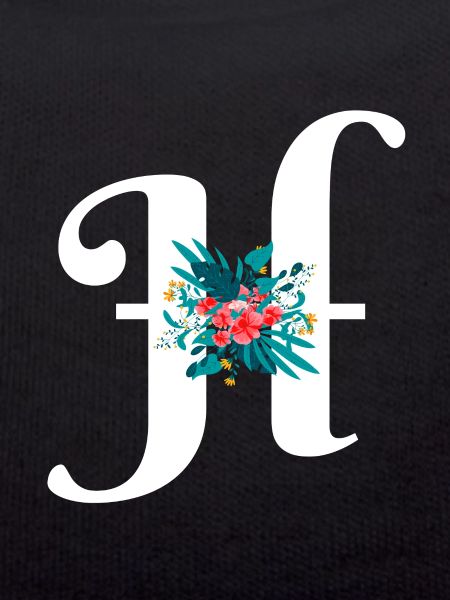 letter H flowered