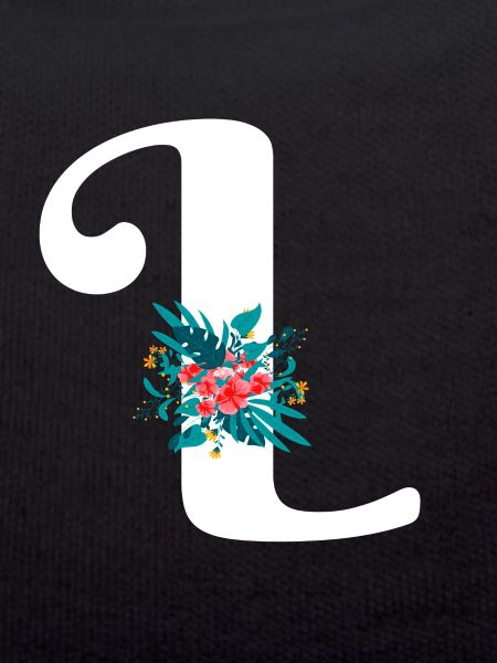 letter L flowered