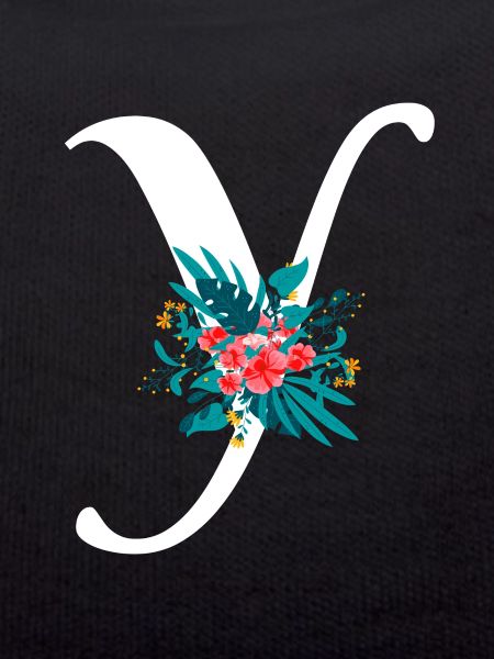 letter Y flowered