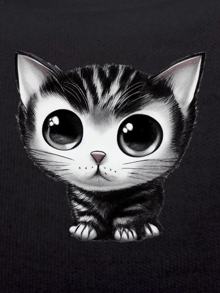 tiny cat drawn