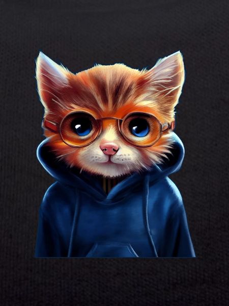 Chat avec pull