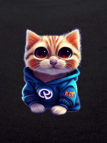 Bébé chat avec pull