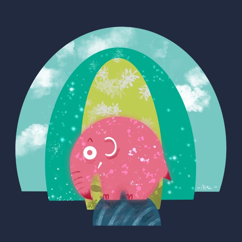L’éléphant rose et la Terre mère