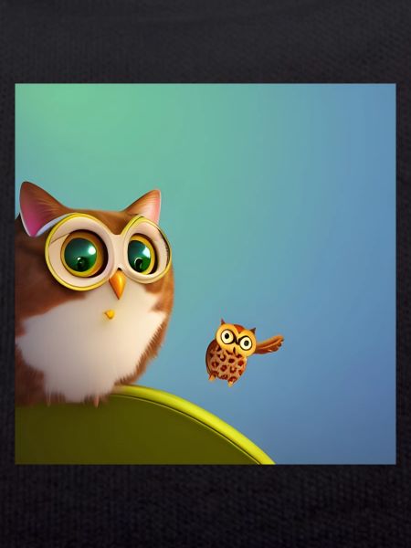Cat and owl
