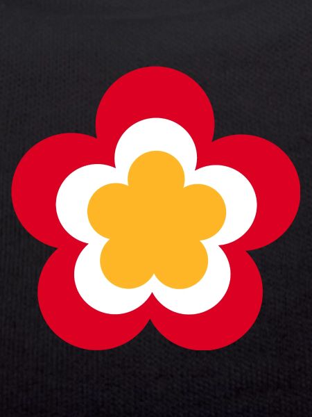 70s Flower Pattern Red