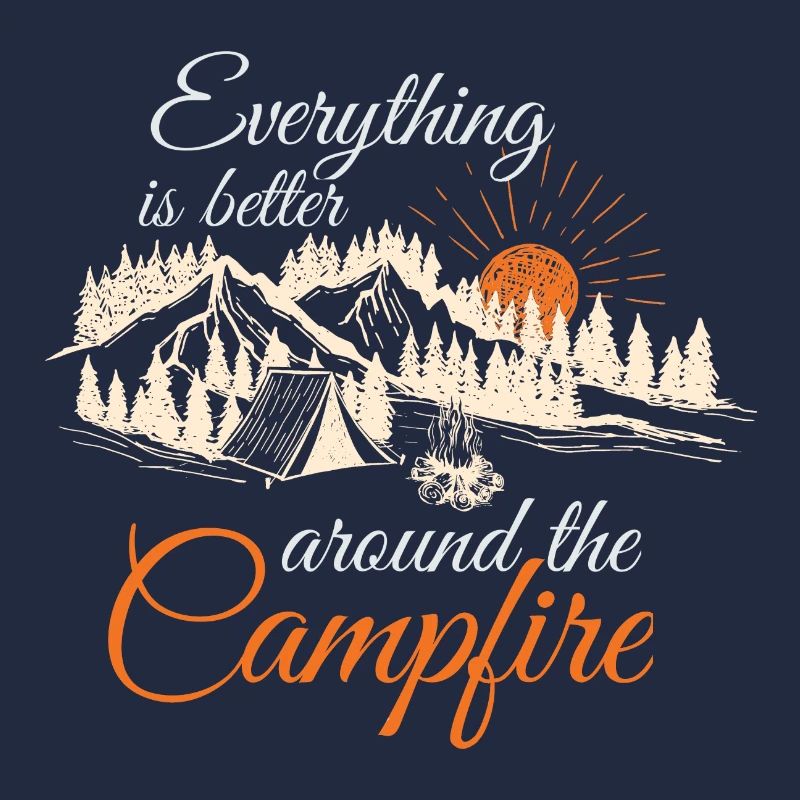 Tout est mieux autour du feu de camp