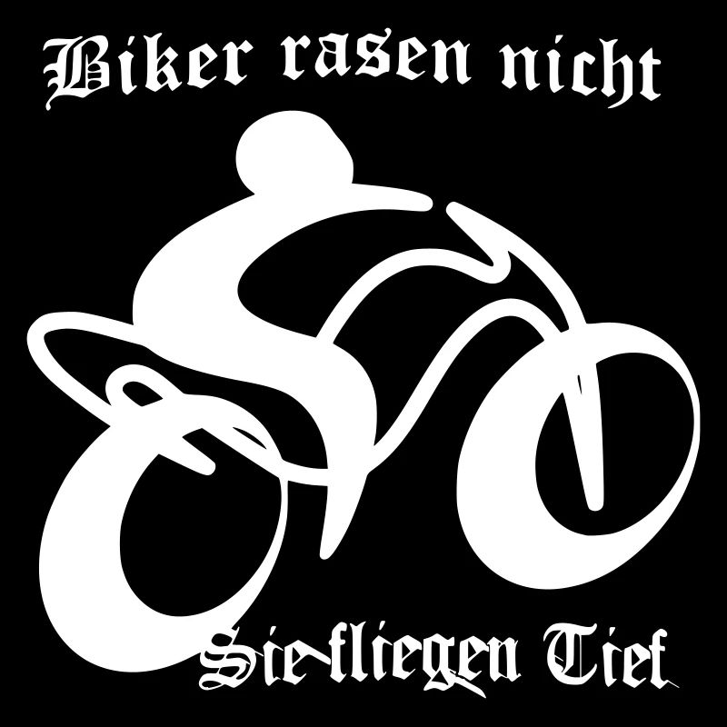 Biker rasen nicht weiß