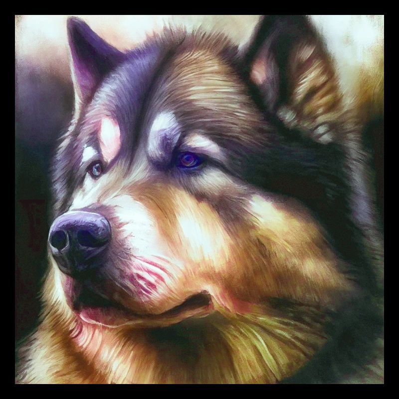 Alaskan Malamute Hundeportrait Hund Schlittenhund