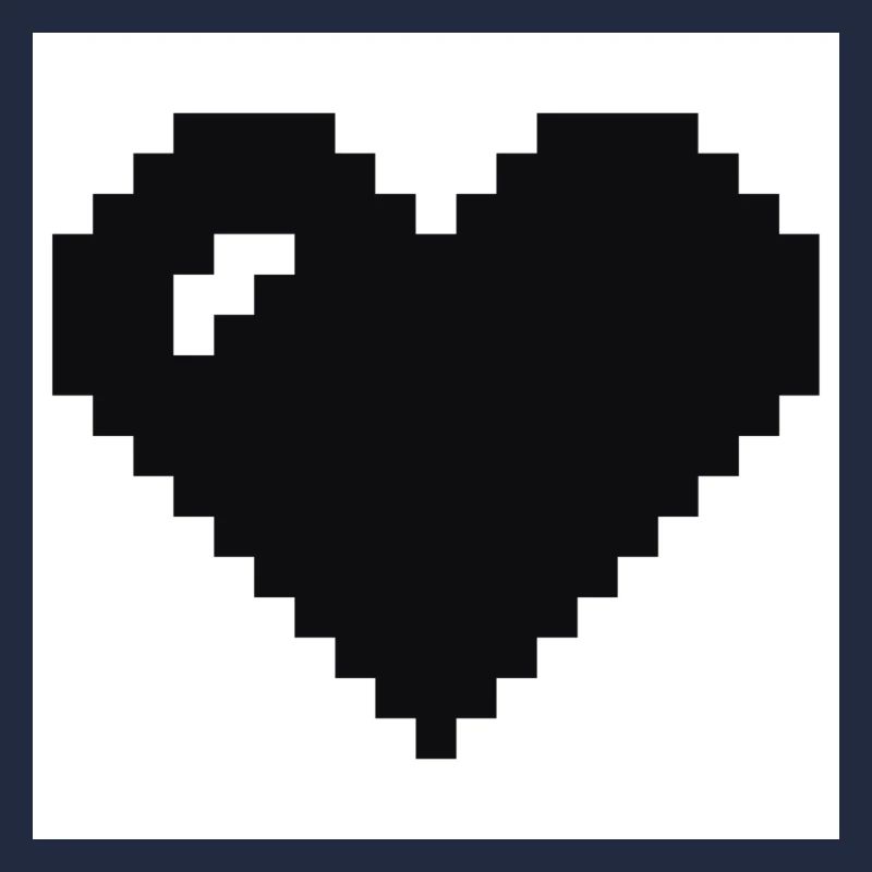 Cœur pixélisé