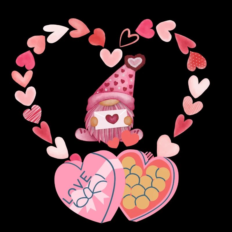 Nain aimant avec un message d’amour