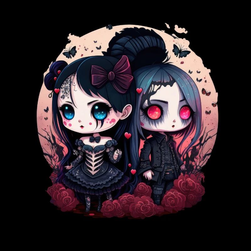 Goth Kawaii Anime Chibi Horror