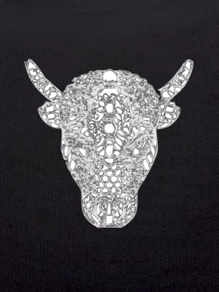 Zentangle cow's head