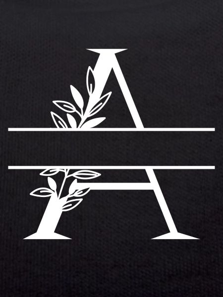 Personalized floral letter