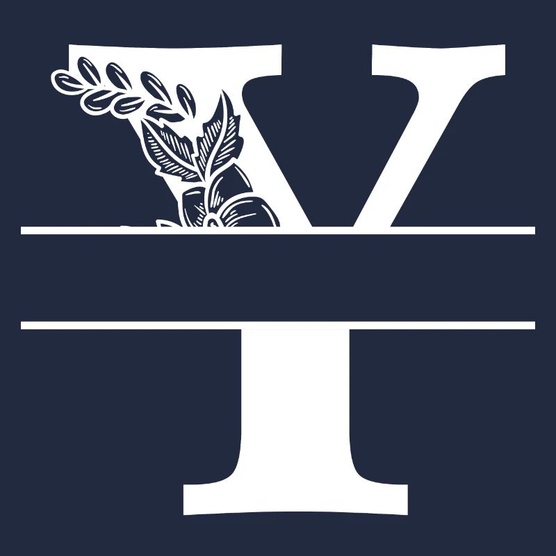 Personalized floral letter