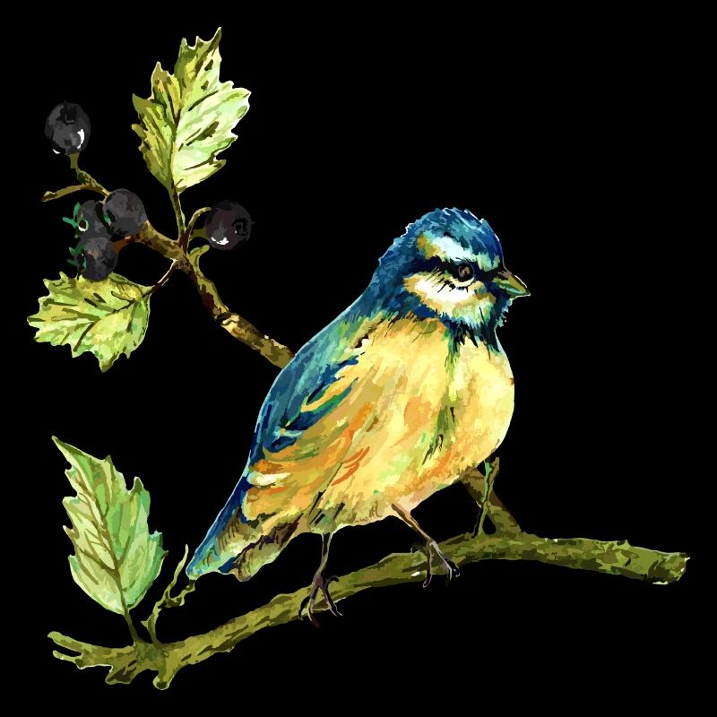 Bunter Vogel
