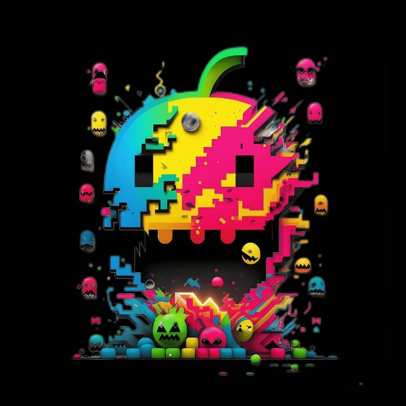 Arcade Neon Gaming Monster