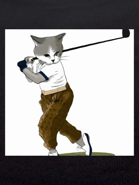 Die golfende Katze