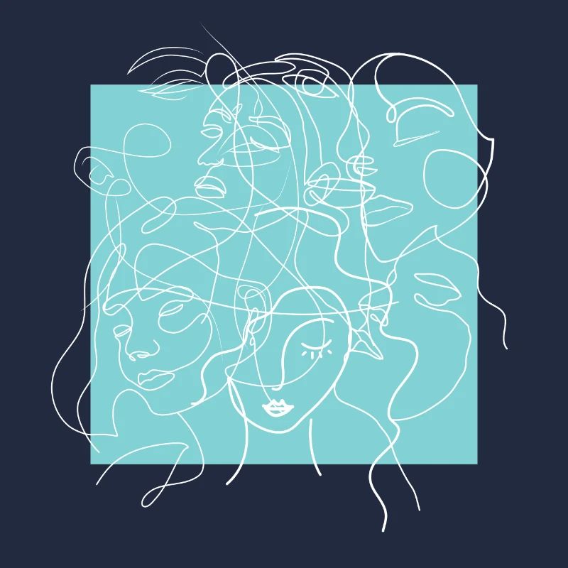 Face line blue