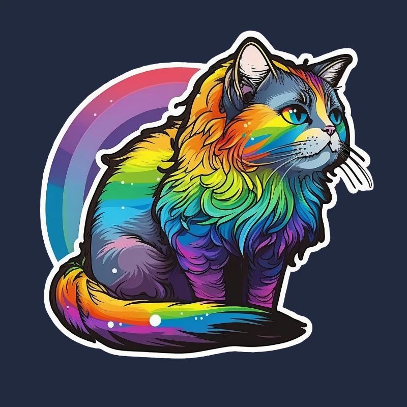 Rainbow cat