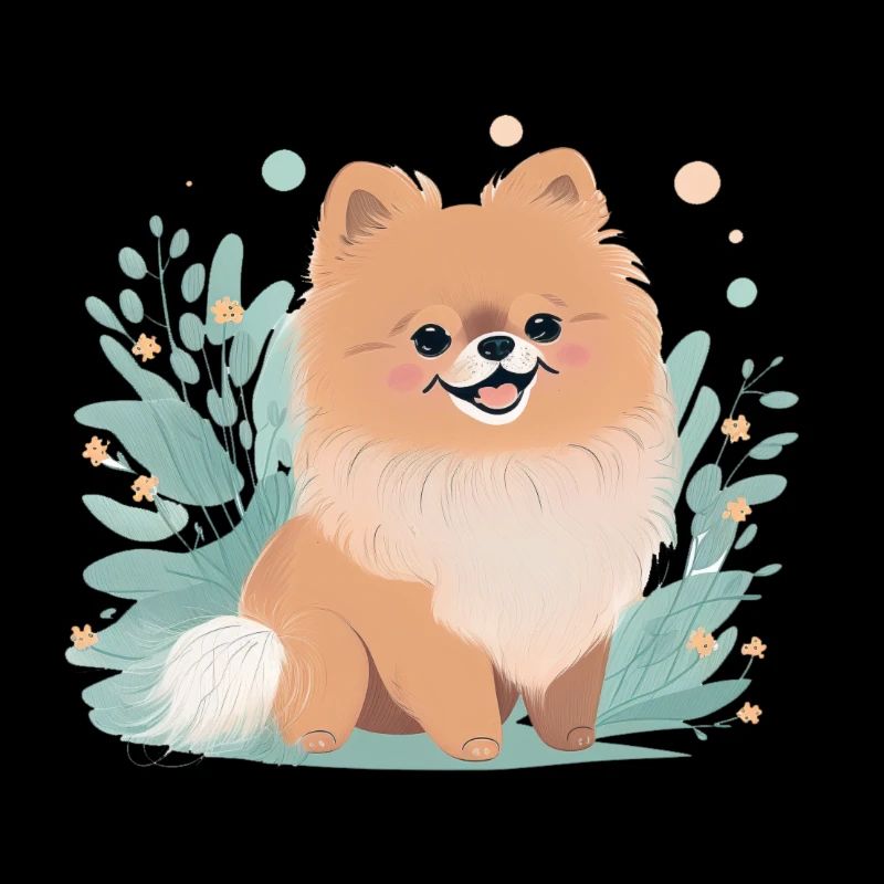 Dessin de Spitz miniature de Poméranie