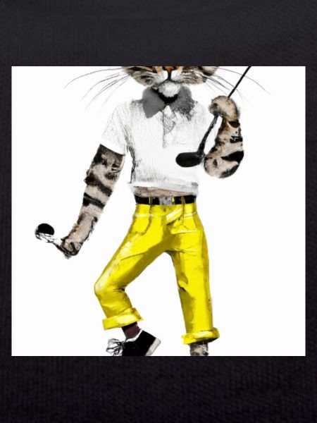 Die coole Golfkatze