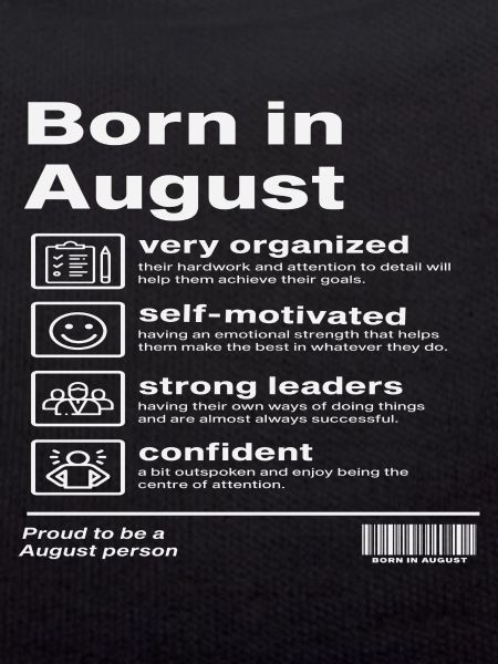 Born in August