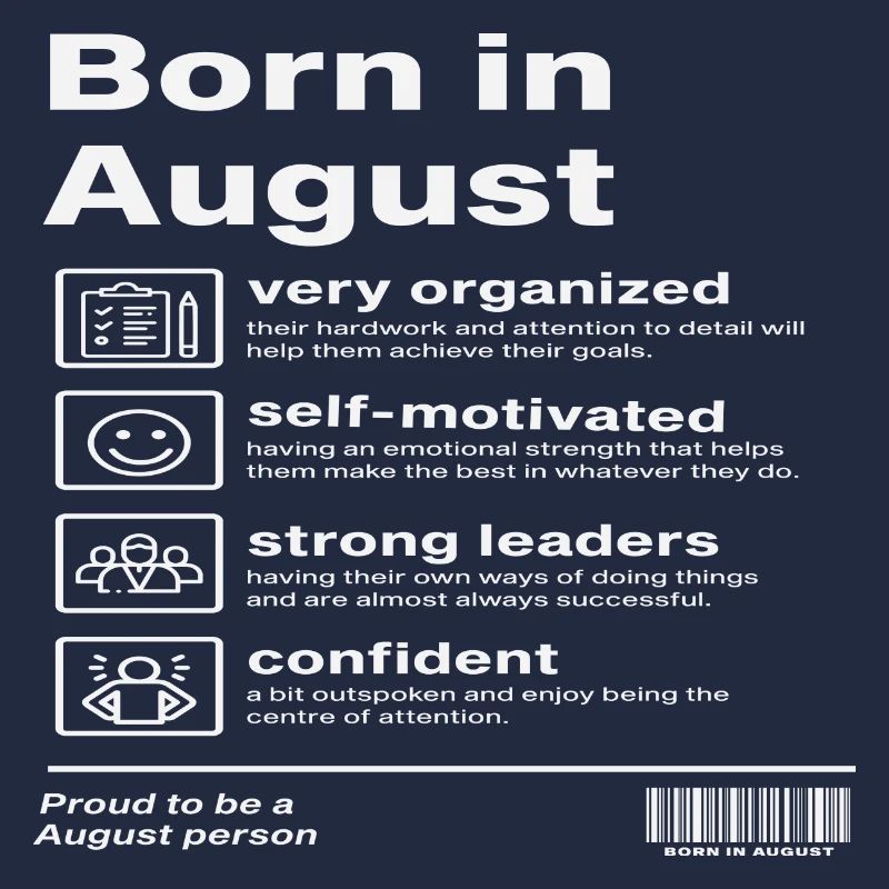 Born in August