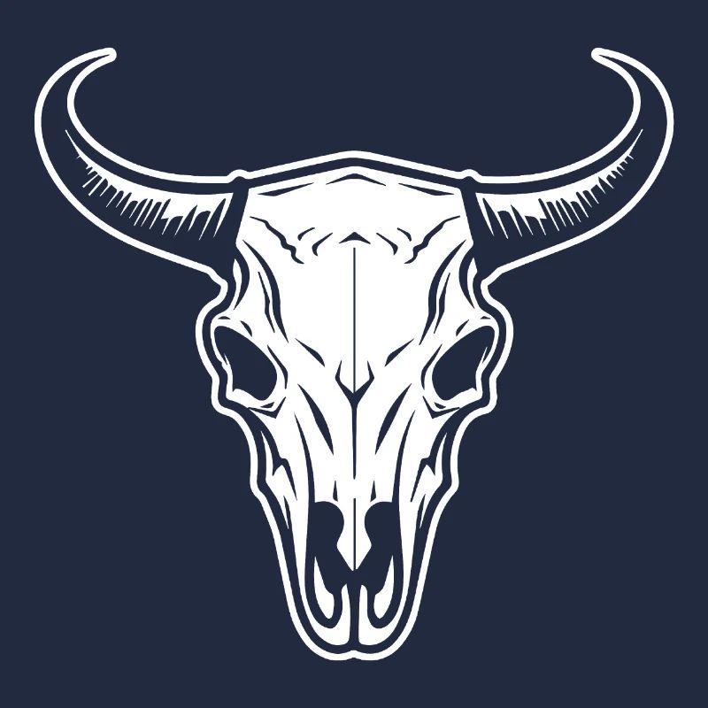 Crâne de vache Boho