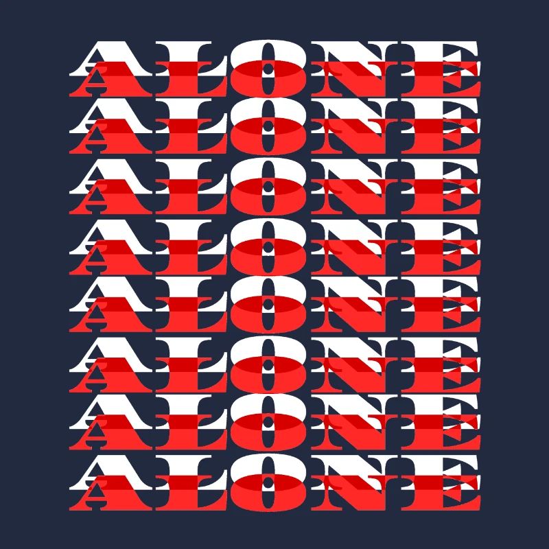 Alone - Weiß/Rot