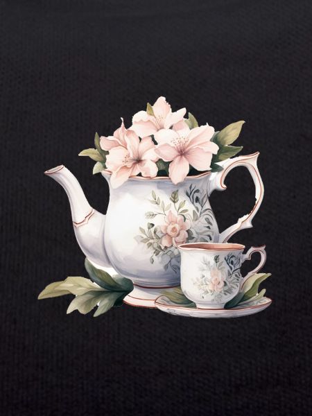 Teapot with flowers