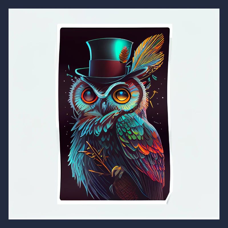 Autocollant Cool Owl