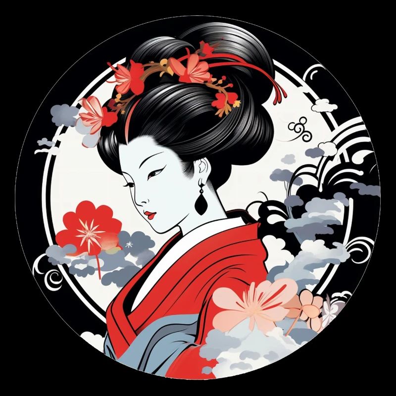 Geisha Japan Drawing