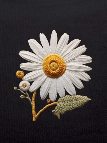 Embroidered Daisy