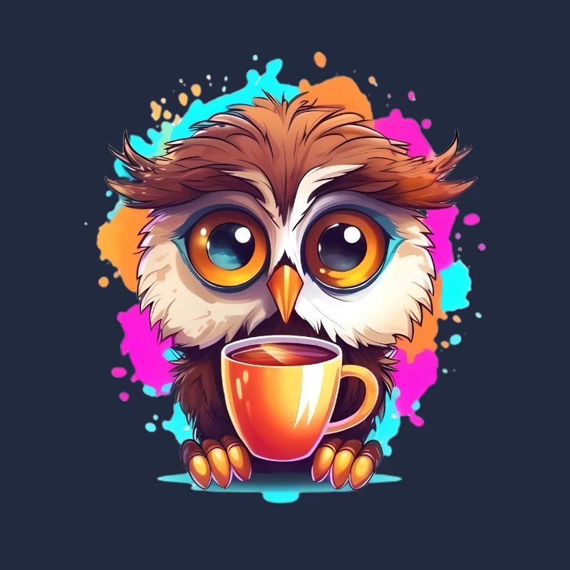 Niedliche Wachsame Eule | Nachtschwärmer Eule