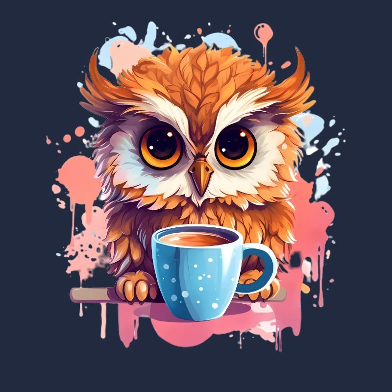 Niedliche Wachsame Eule | Nachtschwärmer Eule