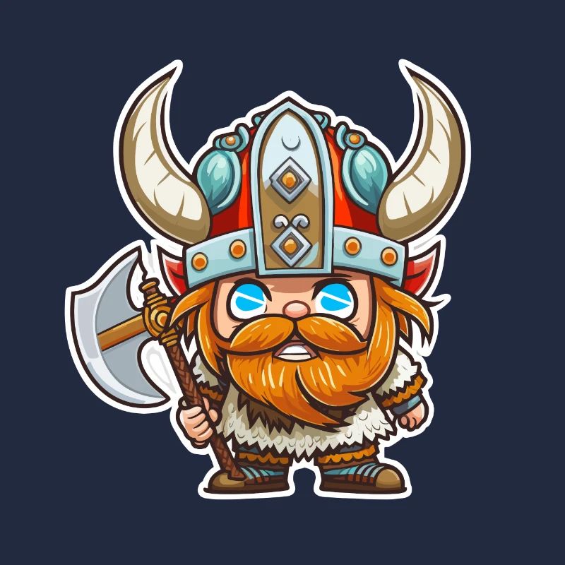 Der Ewige Krieger: Cartoon-Wikinger Harald