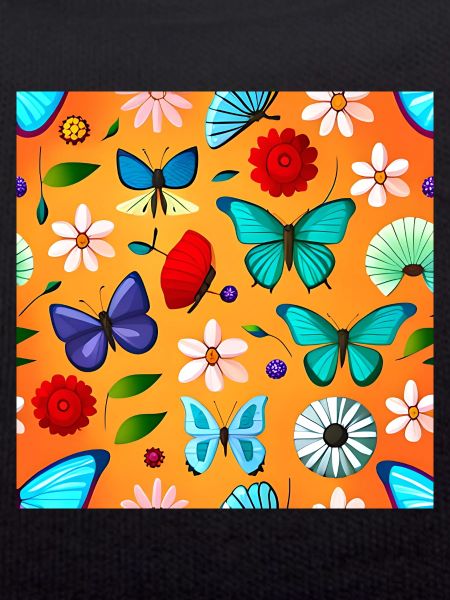 Butterflies and Flowers Pattern