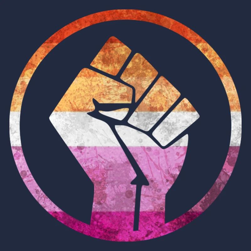Fist Flag out Lesbian