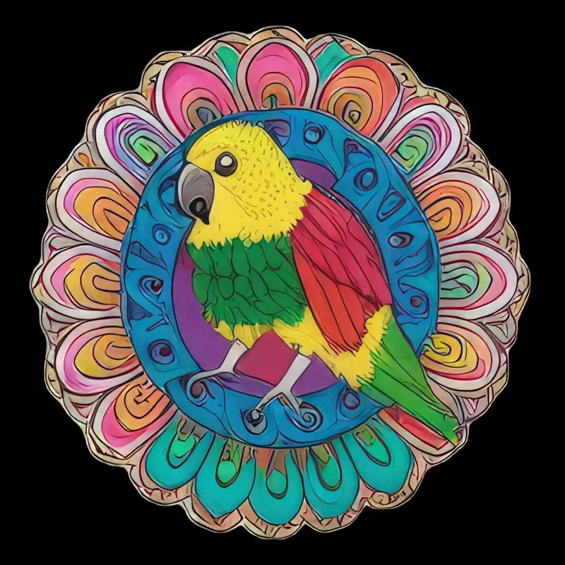 beautiful bright parrot |