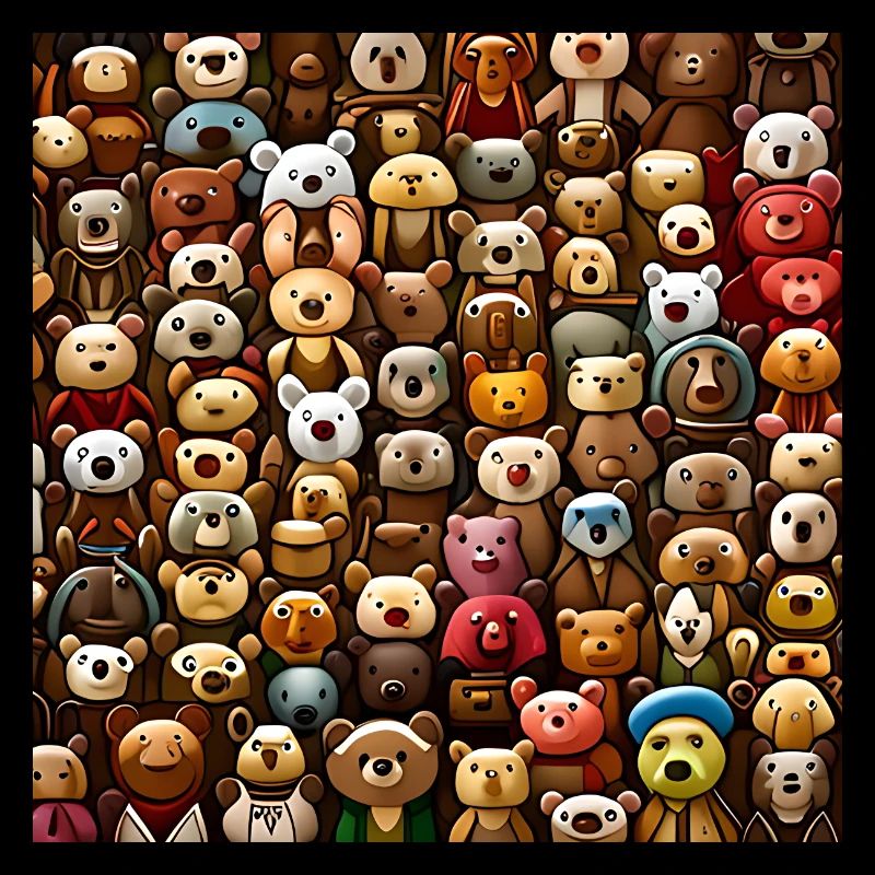 Kuschelige Teddybären Muster