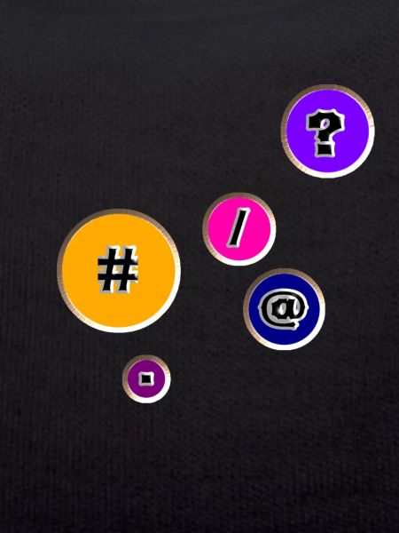 Buttons with characters
