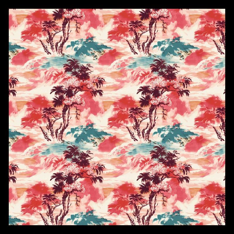 Asian Seamless Pattern Japanese Chinese Painting
