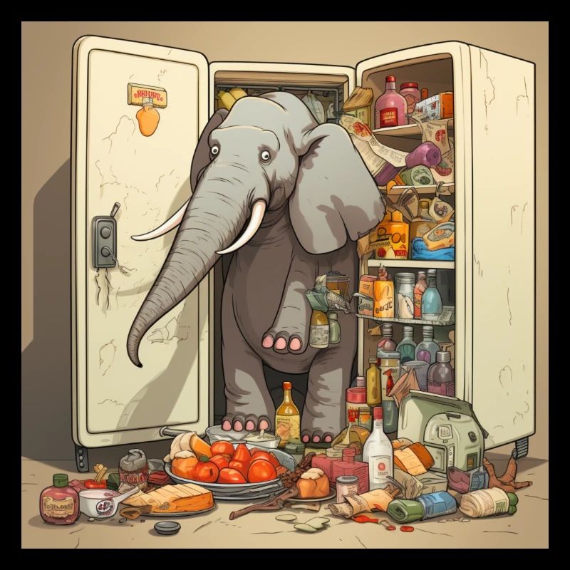 Comic style Elephant 2