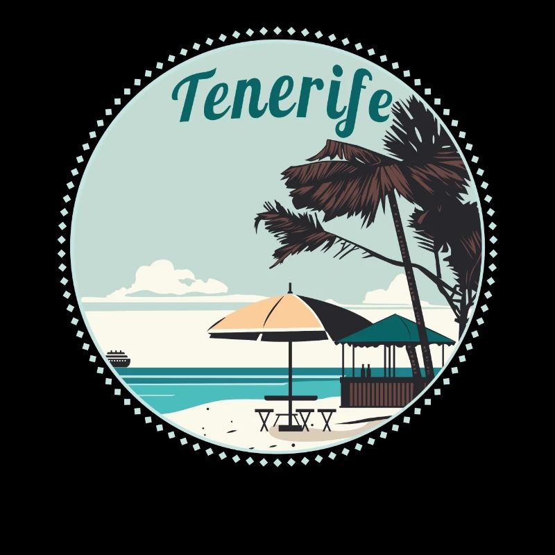 Tenerife Îles Canaries Retro Beach