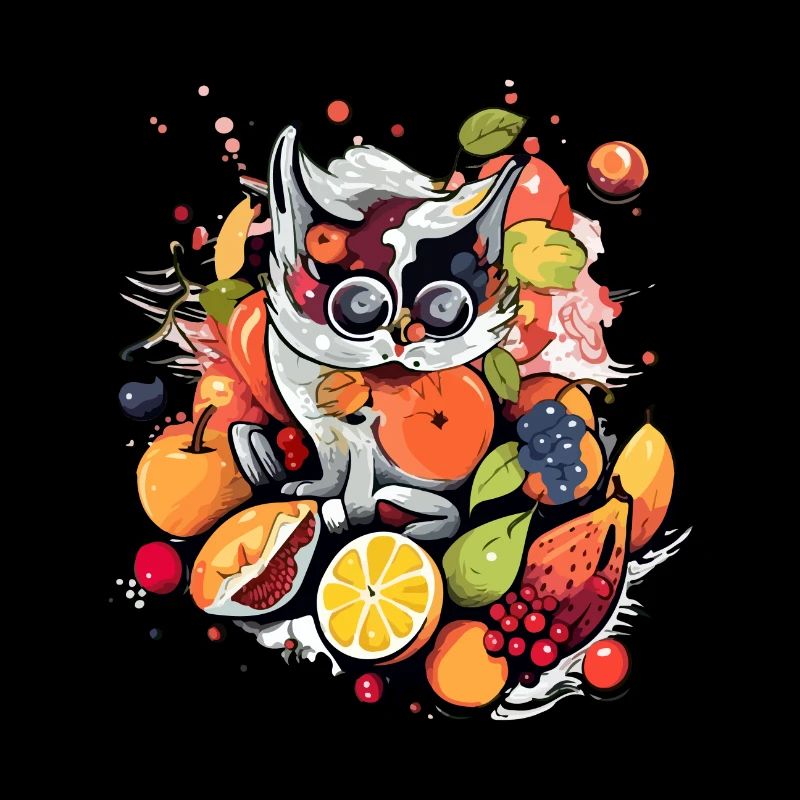 Léo le chat fruit
