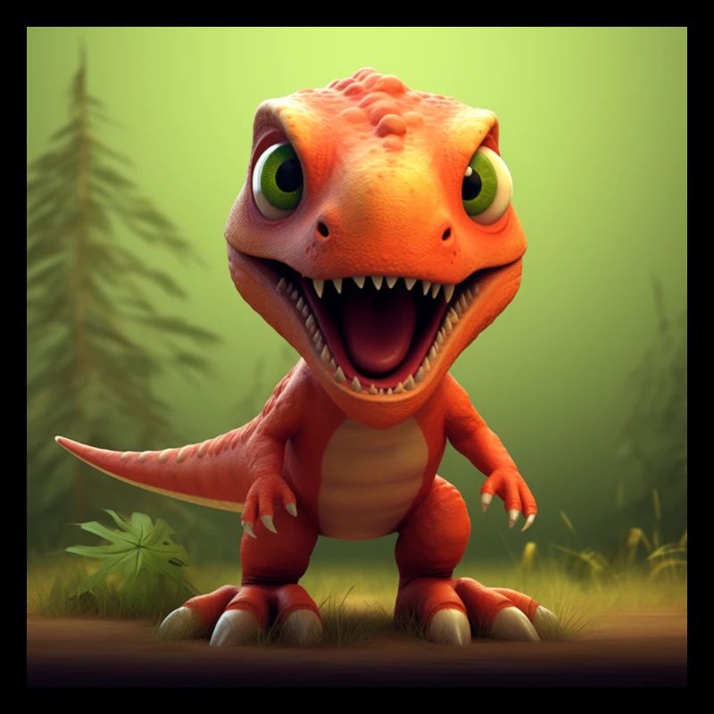 Niedliche T-Rex-Abenteuer
